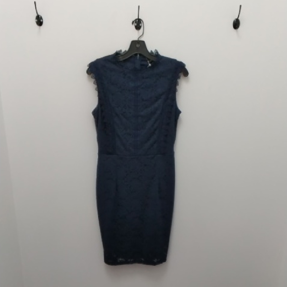 Elegant Navy Lace Dress